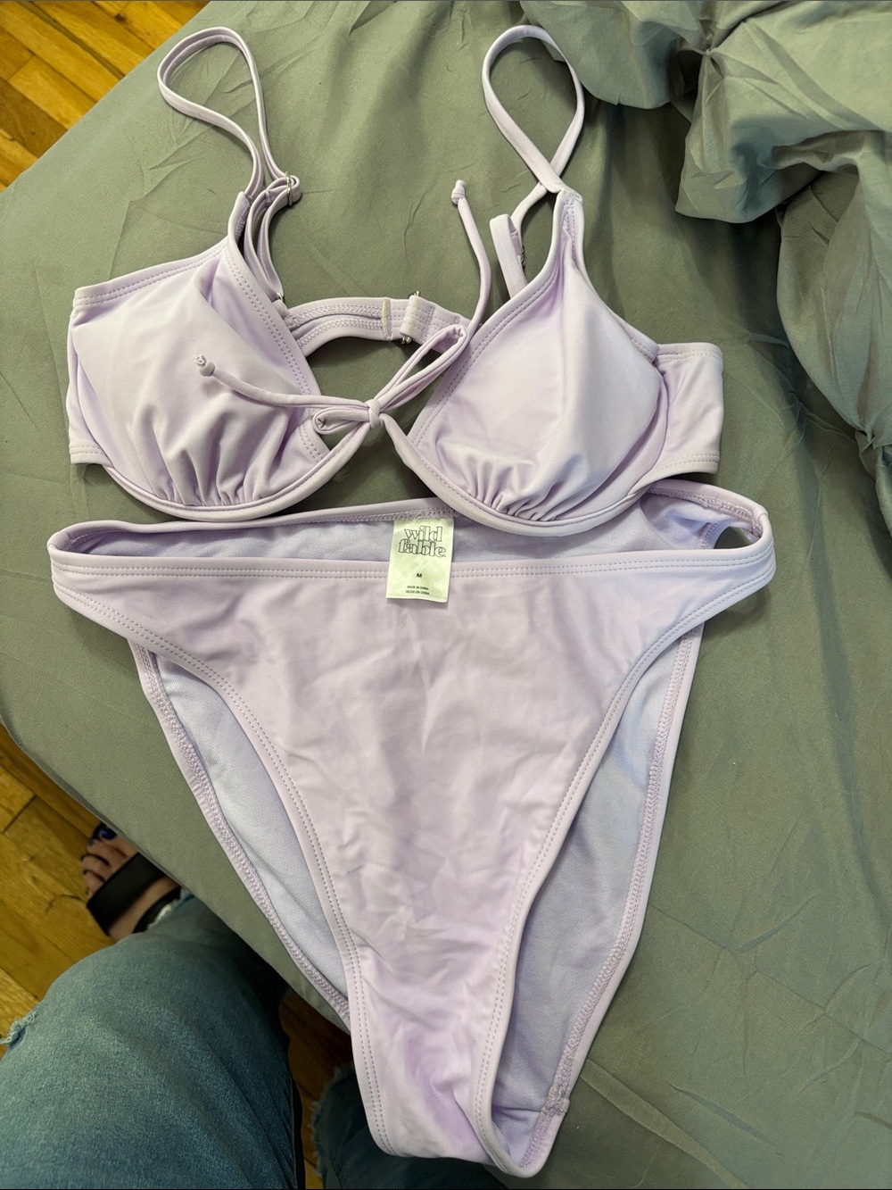 wild fable Lilac Underwire Bikini Set